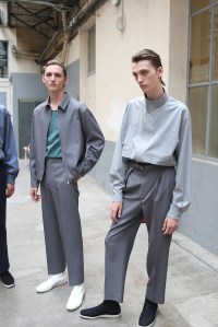 Backstage at Lemaire Men's Spring 2018