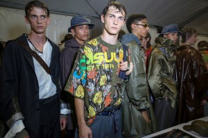 Backstage at Louis Vuitton Men's Spring 2018