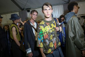 Backstage at Louis Vuitton Men's Spring 2018