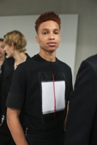 Backstage at Neil Barrett Men's Spring 2018
