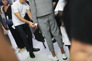 Backstage at Neil Barrett Men's Spring 2018