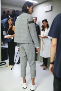 Backstage at Neil Barrett Men's Spring 2018