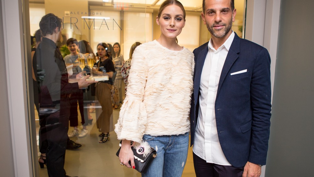 Alexandre Birman with Olivia Palermo at the event.