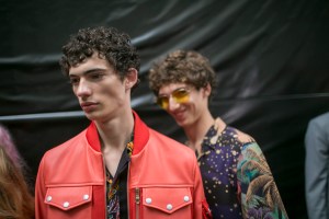 Backstage at Paul Smith Men's Spring 2018