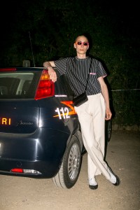Backstage at Off-White Men's Spring 2018 show