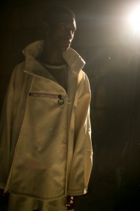 Backstage at Off-White Men's Spring 2018 show