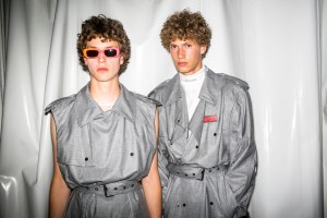 Backstage at Off-White Men's Spring 2018 show