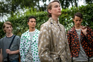 Backstage at J.W. Anderson Men's Spring 2018 show