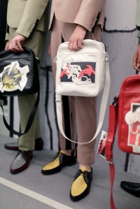 Backstage at Prada Men's Spring 2018
