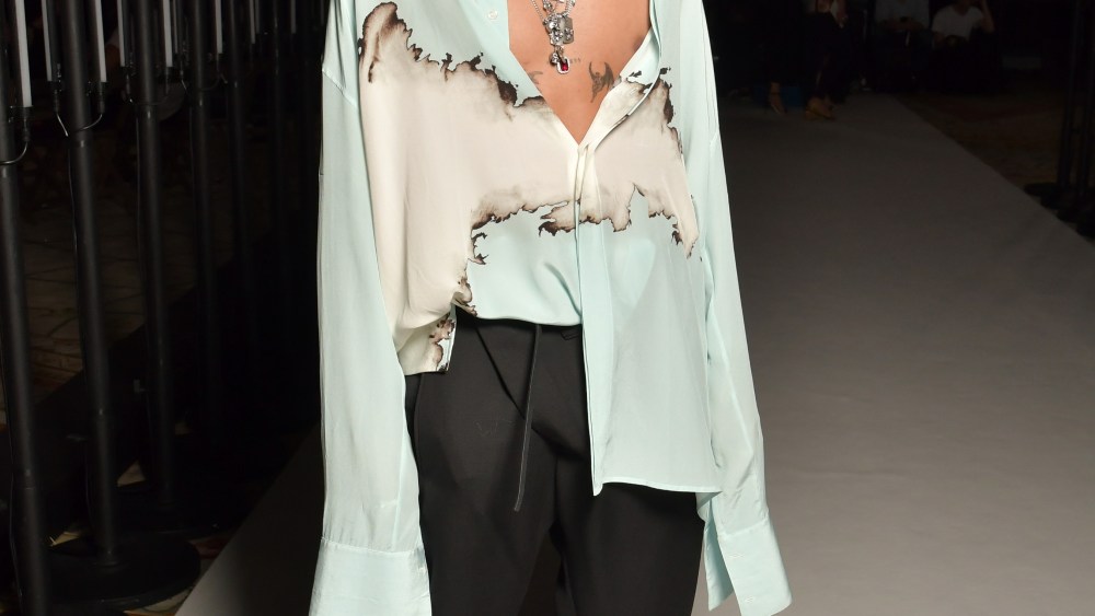 Front Row at Haider Ackermann Mens Spring 2018