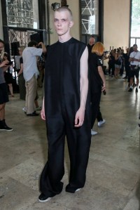 Backstage at Rick Owens Men's Spring 2018