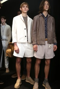 Backstage at Salvatore Ferragamo Men's Spring 2018
