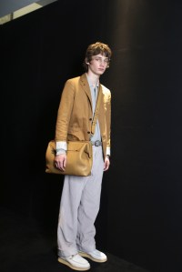 Backstage at Salvatore Ferragamo Men's Spring 2018