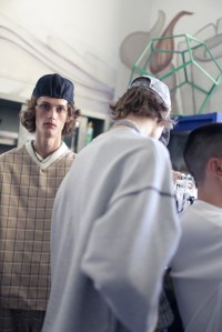 Backstage at Sunnei Men's Spring 2018