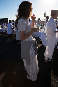 On the grounds of the PopUp Dinner in Brooklyn.