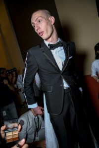 Backstage at Thom Browne Men's Spring 2018