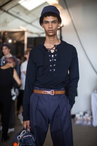 Backstage at Boss Men's Spring 2018