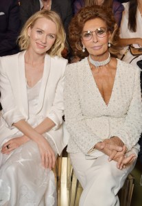 Naomi Watts and Sophia Loren at Giorgio Armani Prive