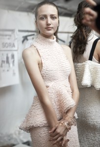 Backstage at Proenza Schouler Spring 2018