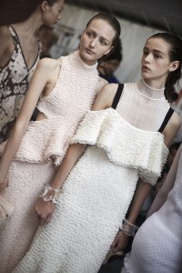 Backstage at Proenza Schouler Spring 2018