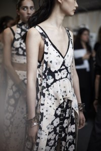 Backstage at Proenza Schouler Spring 2018