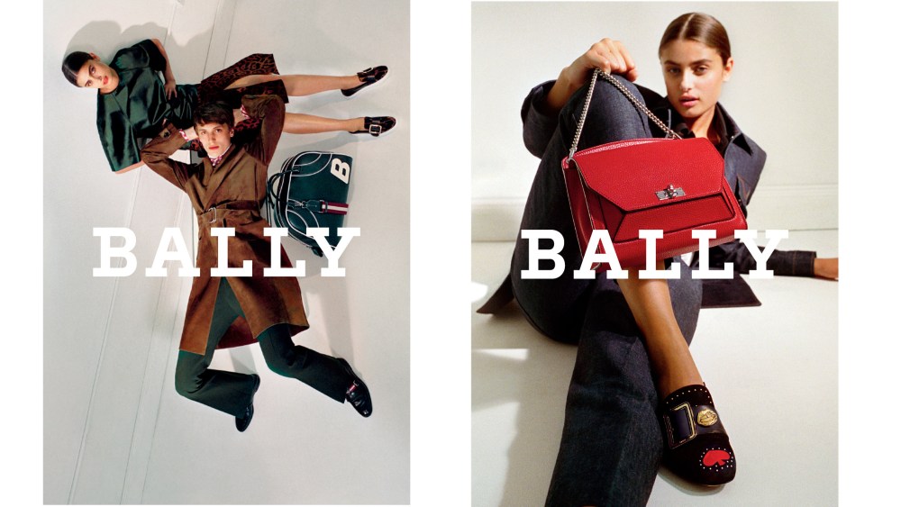 Visuals of Bally's Fall 2017 advertising campaign