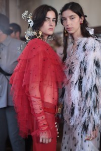 Backstage at Rodarte RTW Spring 2018
