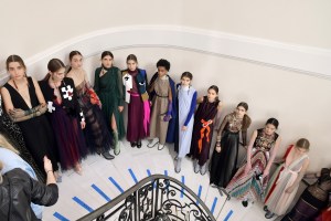 Backstage at Schiaparelli Couture Fall 2017