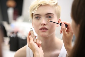 Backstage at Christian Dior Couture Fall 2017