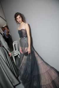 Backstage at Christian Dior Couture Fall 2017