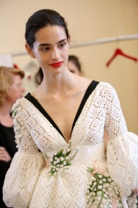 Backstage at Giambattista Valli Couture Fall 2017