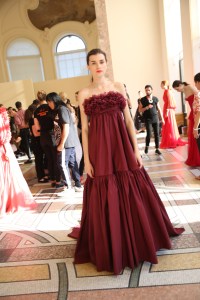 Backstage at Giambattista Valli Couture Fall 2017