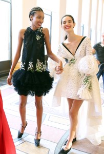 Backstage at Giambattista Valli Couture Fall 2017