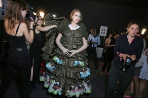 Backstage at Viktor & Rolf Couture Fall 2017