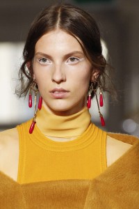Model on the catwalk, jewelry detailValentino show, Runway, Fall Winter 2017, Haute Couture Fashion Week, Paris, France - 05 Jul 2017