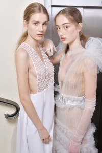 Models backstageSchiaparelli show, Backstage, Fall Winter 2017, Haute Couture Fashion Week, Paris, France - 03 Jul 2017