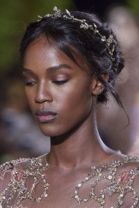 Model on the catwalk, detailZuhair Murad show, Runway, Fall Winter 2017, Haute Couture Fashion Week, Paris, France - 05 Jul 2017