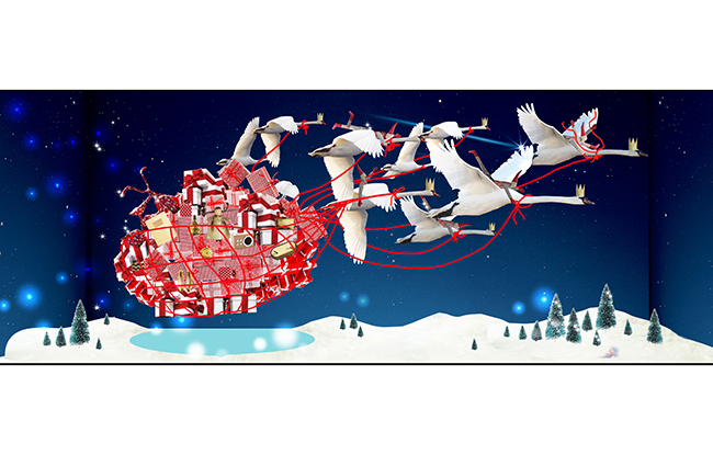 A rendering of the Scandinavian theme planned by BHV Marais for Christmas