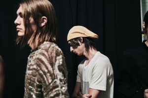 Backstage at Linder Men's Spring 2018