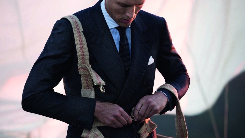 A still of Loro Piana's short movie promoting the Tasmanian fabric.
