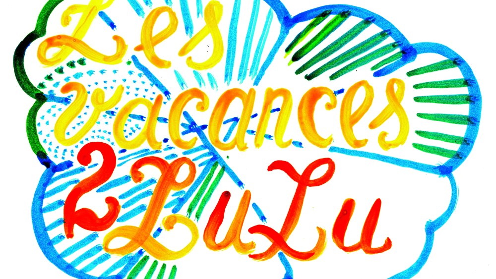 The logo created by M/M for the Les Vacances de Lucien pop-up at Colette