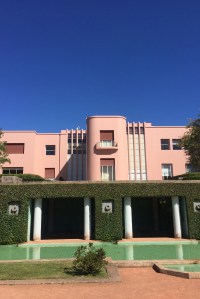 "This collection revolved around the conception of a “dream pool party” and what one would wear to this transcendent location. In my mind, I envisioned transplanting the Casa de Serralves from Porto to a fertile corner of Bali, fusing the modernist design of the Casa with Ubud's traditional landscape and distinct aura.” – George Sotelo, Thorsun
