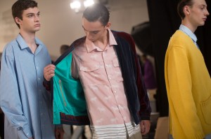 Backstage at Ovadia and Sons Men's Spring 2018