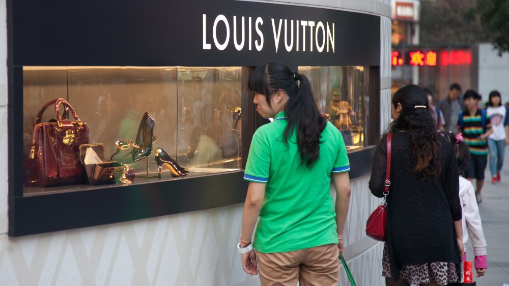 A Louis Vuitton store in Chongqing, China.