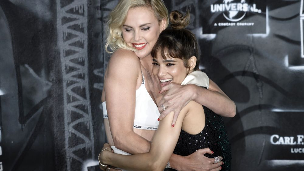Charlize Theron, Sofia Boutella, "Atomic Blonde" premiere, Berlin