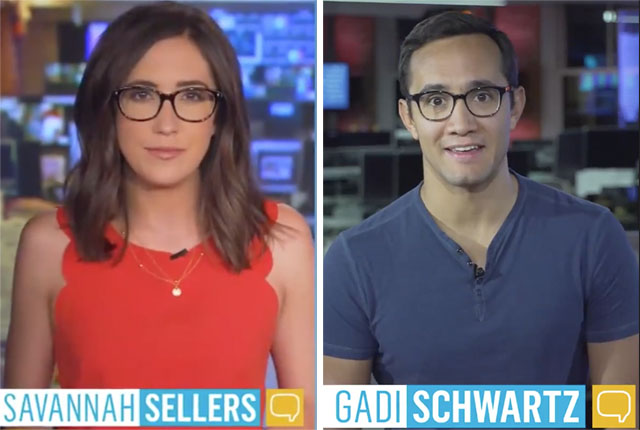 Stay Tuned co-hosts Savannah Sellers and Gadi Schwartz