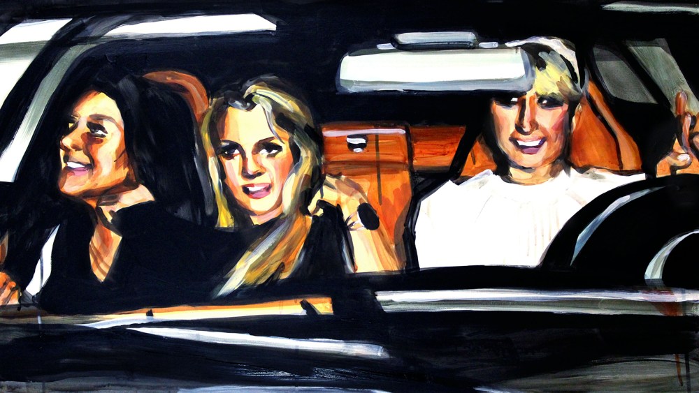 'Lindsay Lohan Britney Spears and Paris Hilton in a Car' by Laura Collins