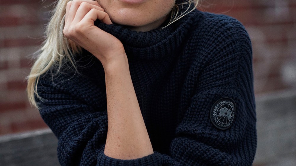 An image of Canada Goose's new knitwear.