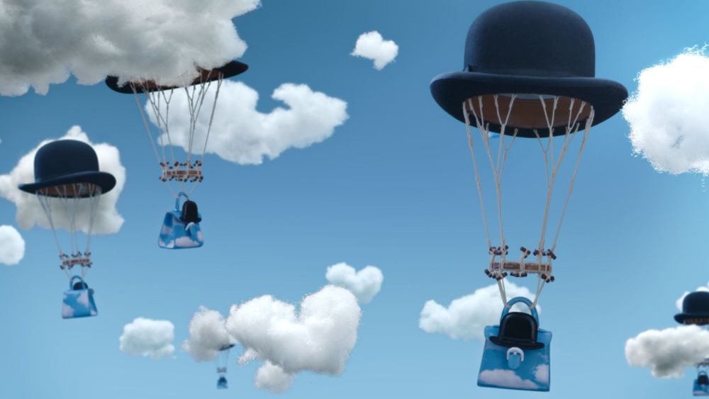A still from one of Jaco van Dormael's mini films for Delvaux.