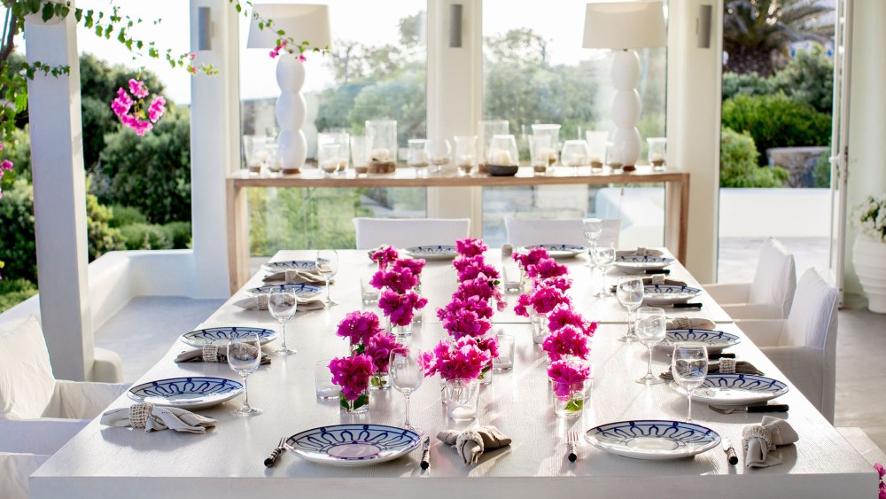 Looks from the tableware collection collaboration between Dior Maison and Themis Zouganeli.